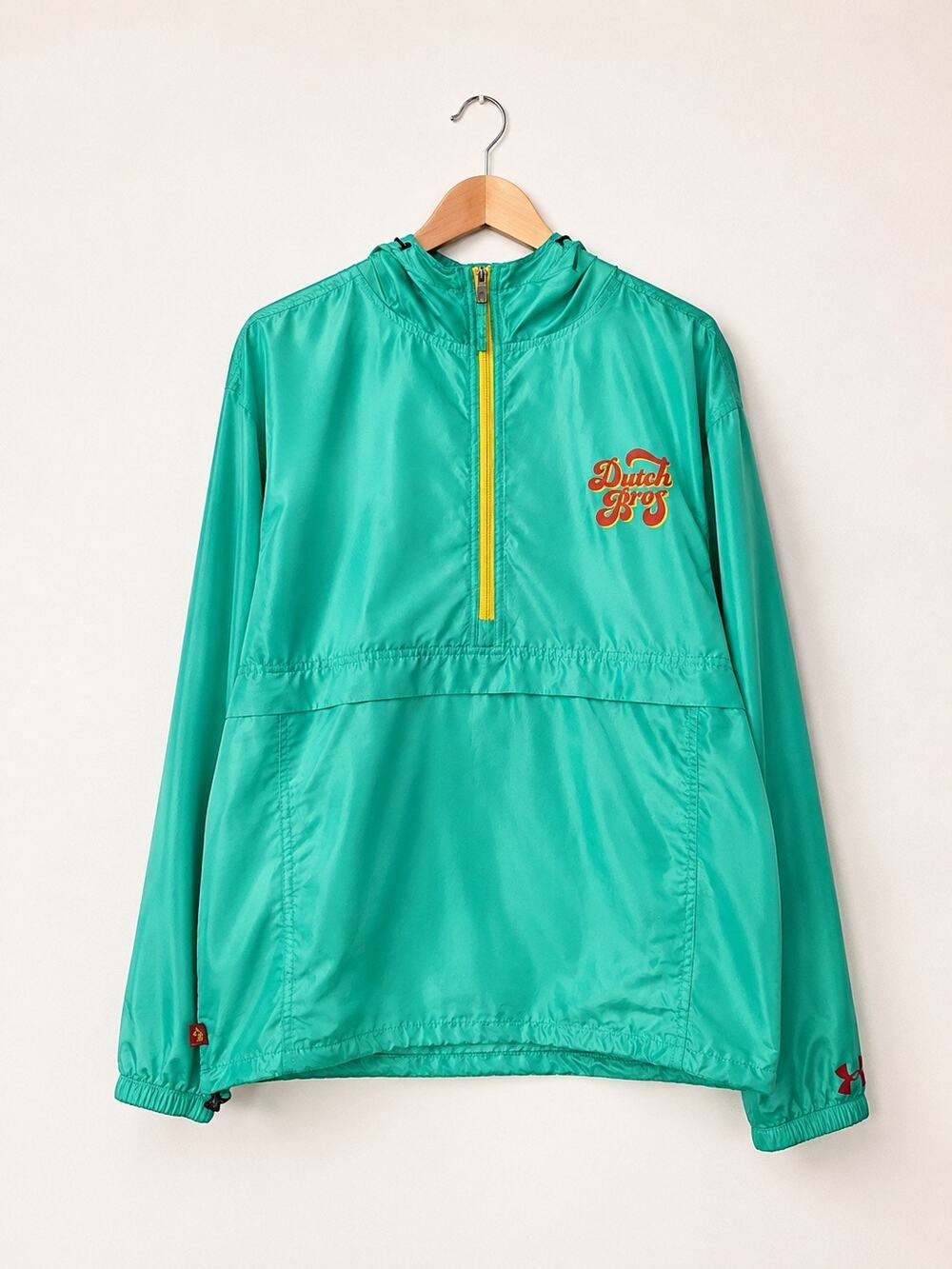 Dutch Brothers Turquoise Windbreaker Size Large